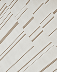 Tapis blanc écru à lignes asymétriques beiges 200 x 290 cm AYLAN