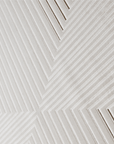 Tapis blanc écru à motifs chevrons  160 x 230 cm AMONA