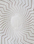 Tapis blanc écru à motifs circulaires beiges 160 x 230 cm ALEO