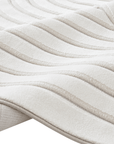 Tapis blanc écru à relief géométriques 192 x 290 cm AFINA