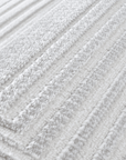 Tapis graphique art déco gris et blanc 200 x 290 cm HALL