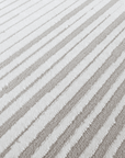 Tapis gris à lignes asymétriques 160 x 230 cm VENISE