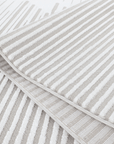 Tapis gris à lignes asymétriques 200 x 290 cm VENISE
