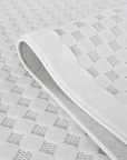Tapis gris à motifs carreaux 200 x 290 cm MATILA