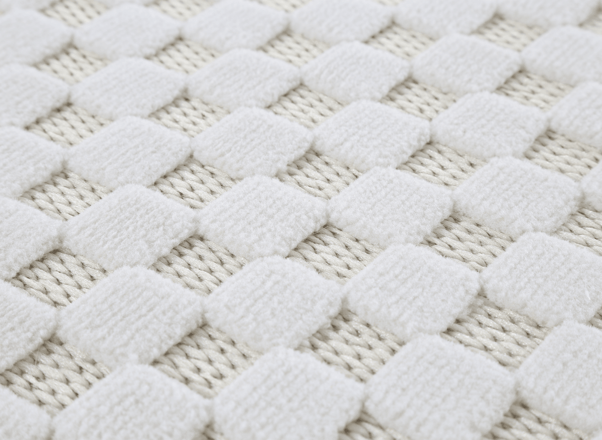Tapis gris à motifs carreaux 200 x 290 cm MATILA