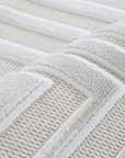 Tapis gris à motifs de lignes 160 x 230 cm PERTONA