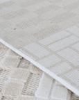 Tapis gris à motifs graphiques 200 x 290 cm ORCHIDÉE
