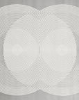 Tapis gris à motifs ronds 200 x 290 cm UTAH
