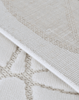 Tapis gris à motifs rosaces 160 x 230 cm SINGAPOUR