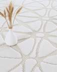 Tapis gris à motifs rosaces 160 x 230 cm SINGAPOUR
