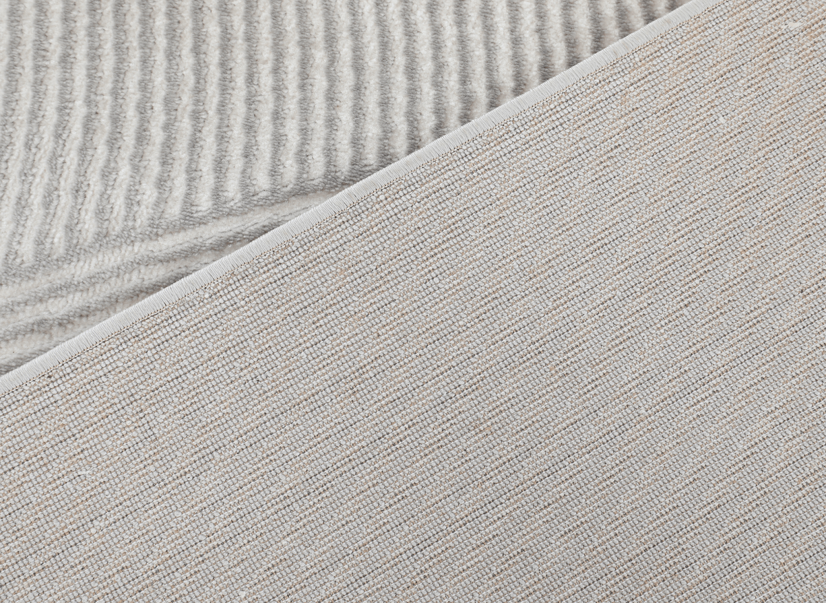 Tapis gris à motifs vague 200 x 290 cm KANSAS